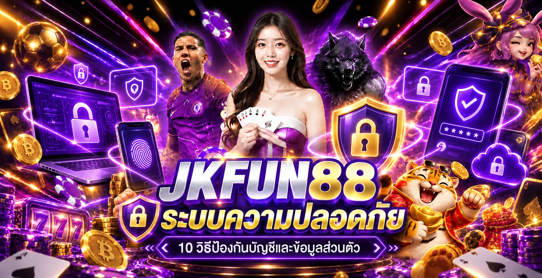 JKFUN88 ระบบความปลอดภัย 10 วิธีป้องกันบัญชี